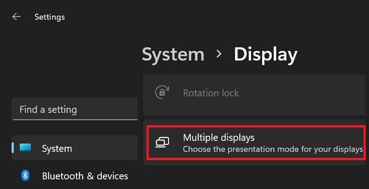 choose multiple displays