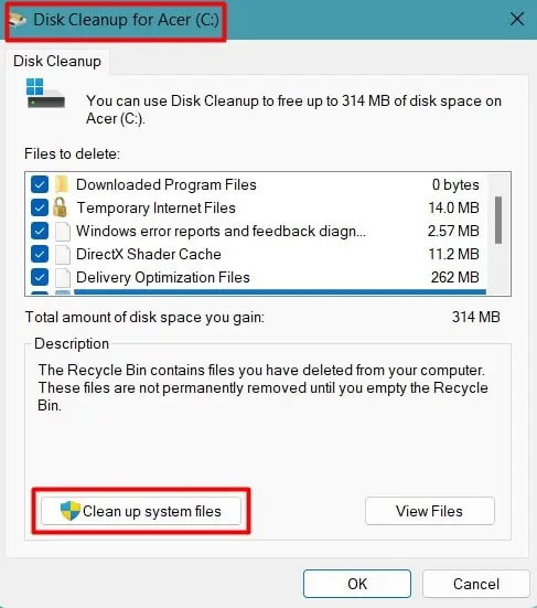 11 Ways To Fix “Reference By Pointer” BSOD in Windows 51 clean-up-system-files-disk-cleanup