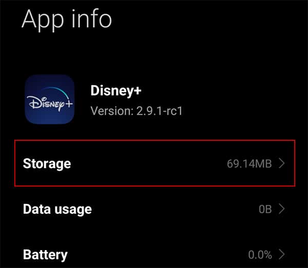 clear-Disney-plus-cache-on-android