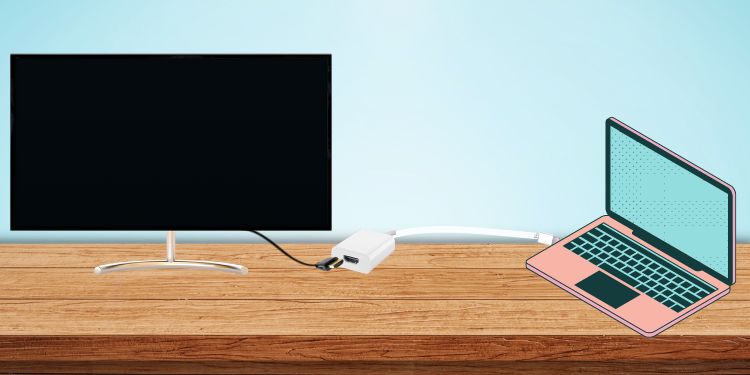 connect your laptop using the USB-C connector