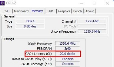 cpu z cas latency