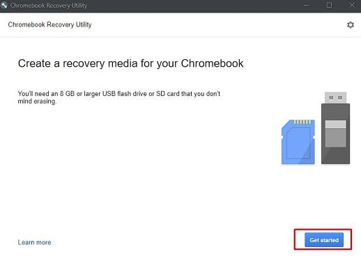 create recovery media for chromebook