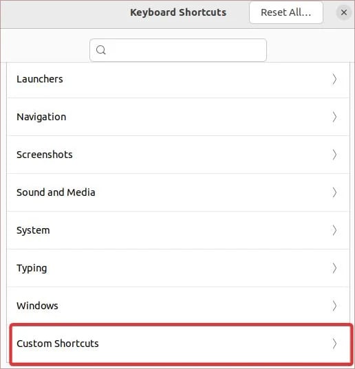 custom-shortcut