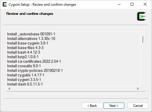 cygwin-installation-confirm-changes