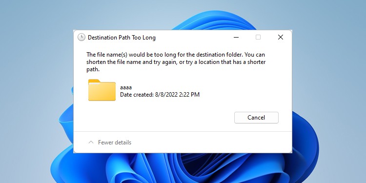 destination-path-too-long