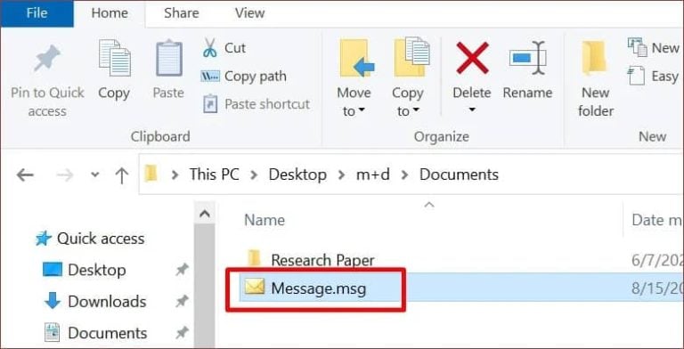 open msg file outlook online