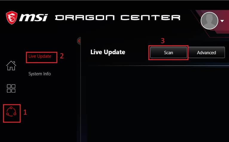 dragon center update
