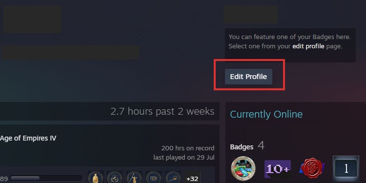 edit profile 