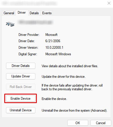 enable touchpad from bios