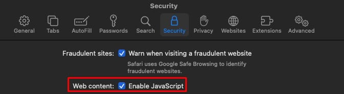 enable-javascript-safari