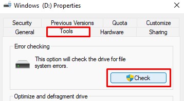 error checking tool