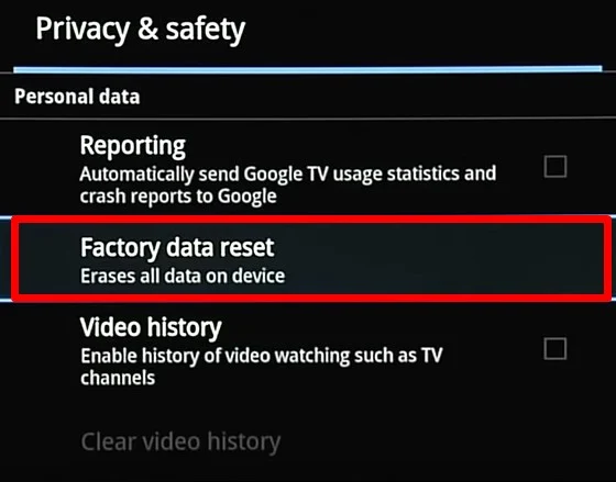 factory-data-reset-on-google-tv