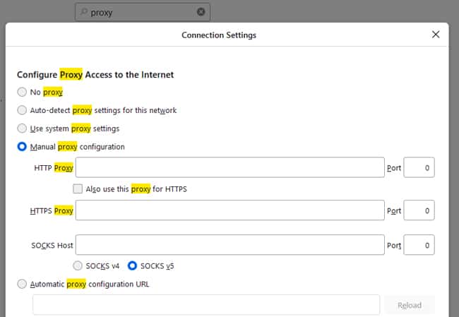 firefox-manual-proxy-configuration