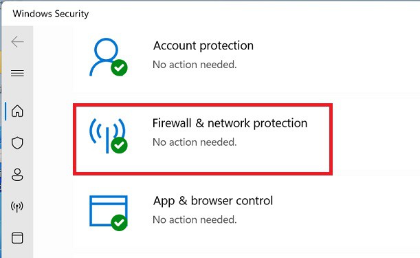 firewall and network protection
