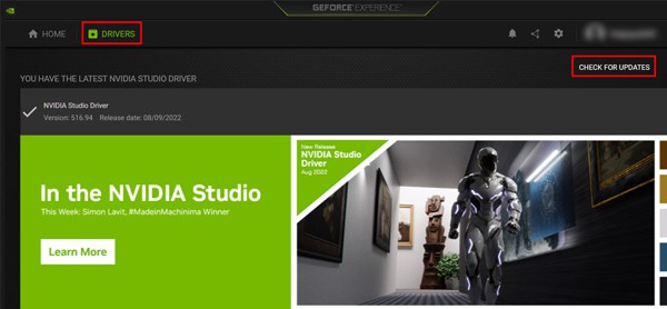 geforce-experience update driver