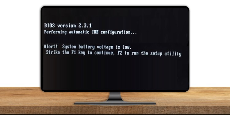 how to fix system battery voltage low error