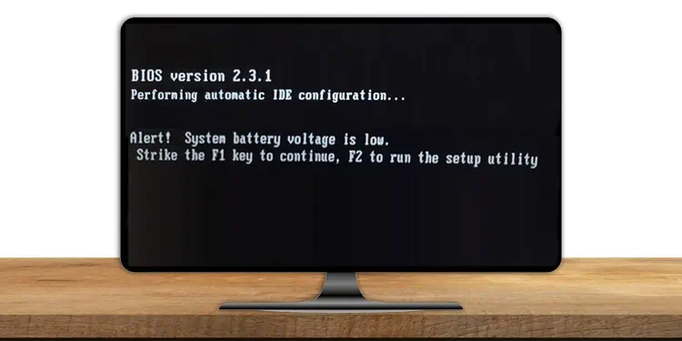How to Fix “System Battery Voltage is Low”?