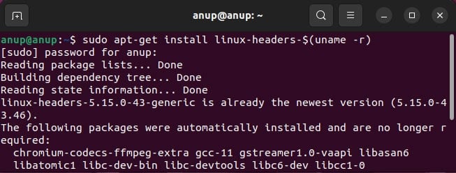 install-linux-headers