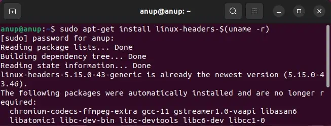 install-linux-headers