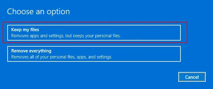 keep-my-files-factory-reset