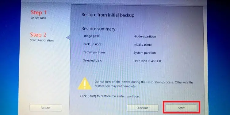 How to Factory Reset Laptop Without Password (in 3 Ways) 36 lenovo-start-restoration