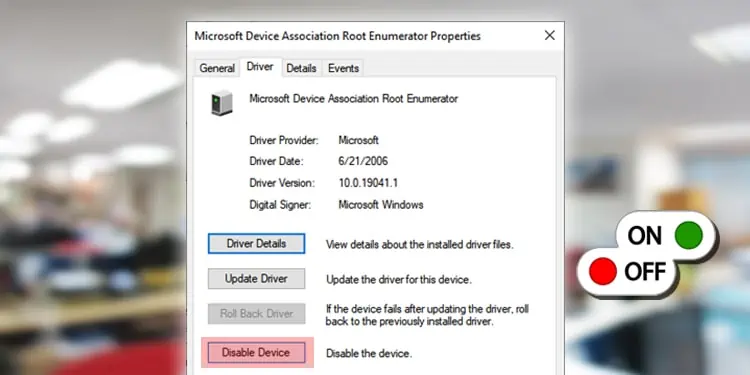 What is Microsoft Device Association Root Enumerator? Should I Disable It