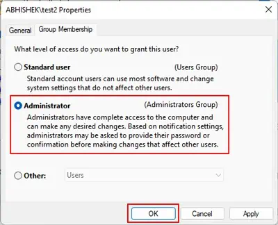 netplwiz-administrators