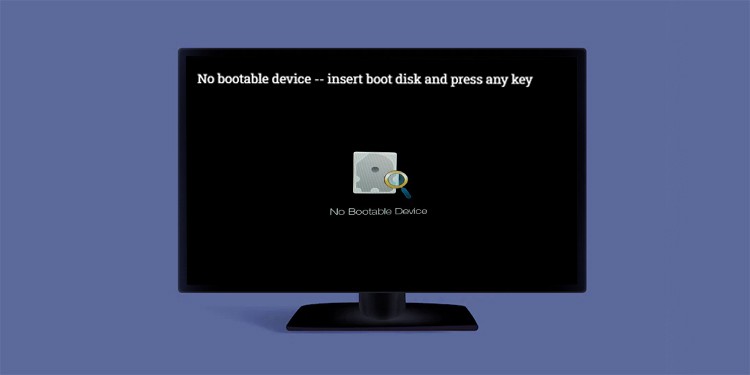 no bootable device