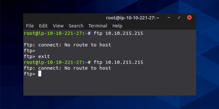 no route to host