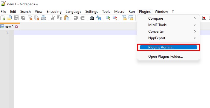 open plugin admin