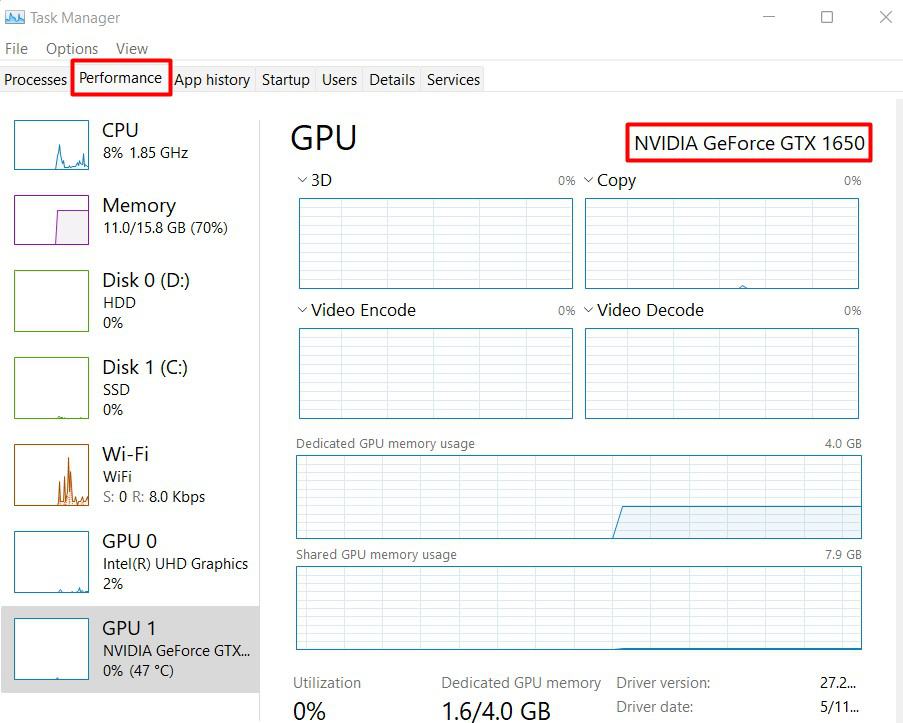 other hardware info in task manager