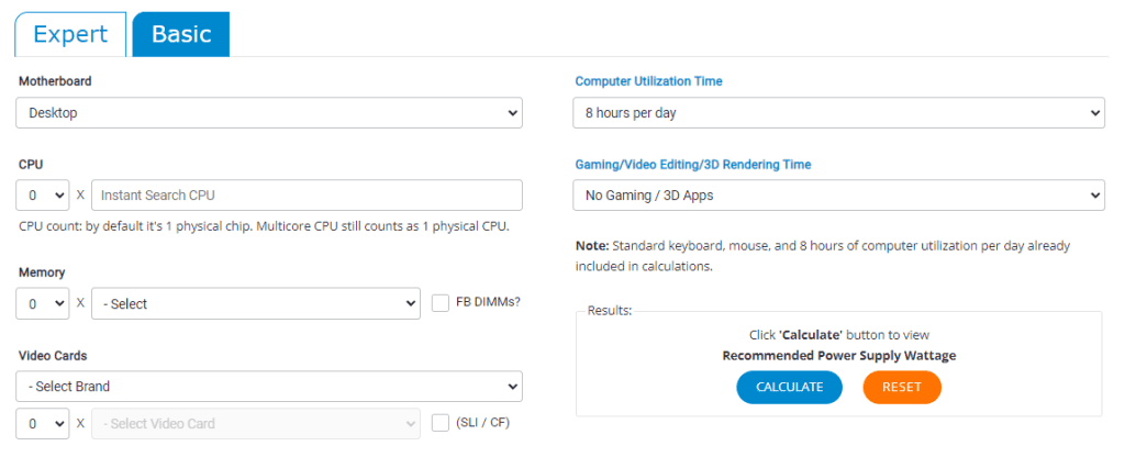 How To Measure Power Usage of a Computer? 1 outer vision power calculator
