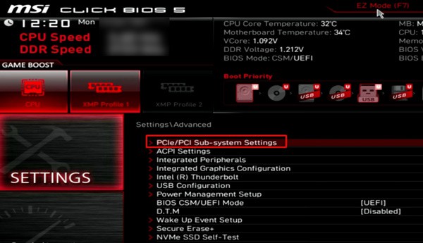 pcie-configuration