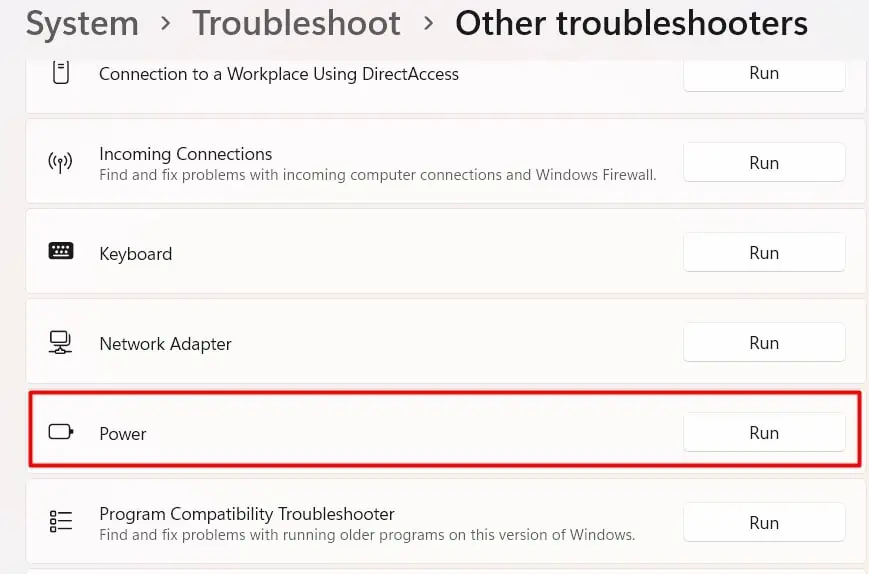 Laptop Shuts Off When Unplugged? Try These Fixes 31 power-troubleshooter