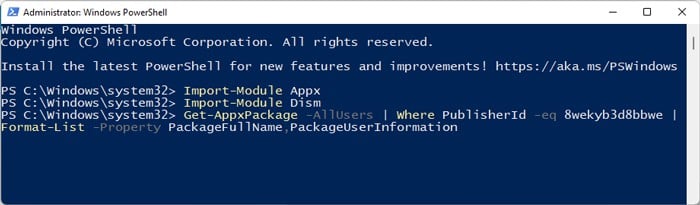 powershell-get-appx-package