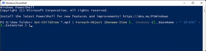 powershell-sequential-number