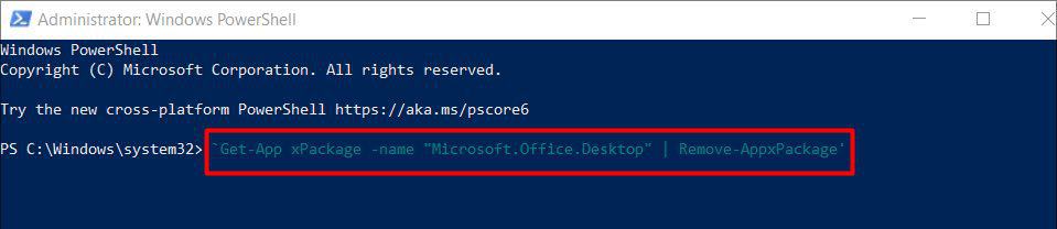 powershelluninstall