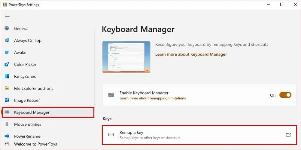 powertoys-keboard-remap