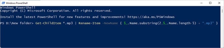 replace name powershell with extension.jpg