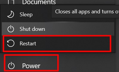 restart computer