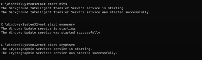 restart services
