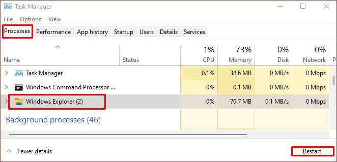 restart-windows-explorer