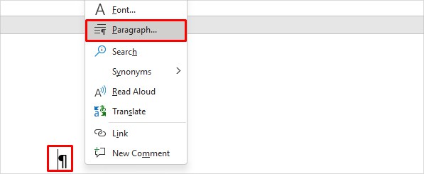 right-click-the-paragraph-marker