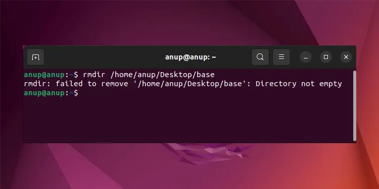 How to Fix “Rmdir: Directory Not Empty” Error in Linux