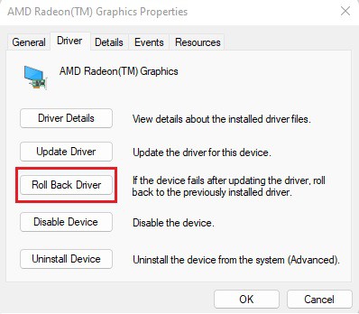rollback device driver