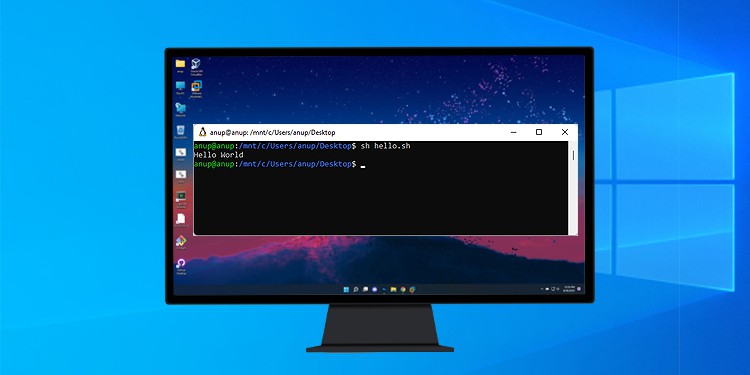 run shell script in windows