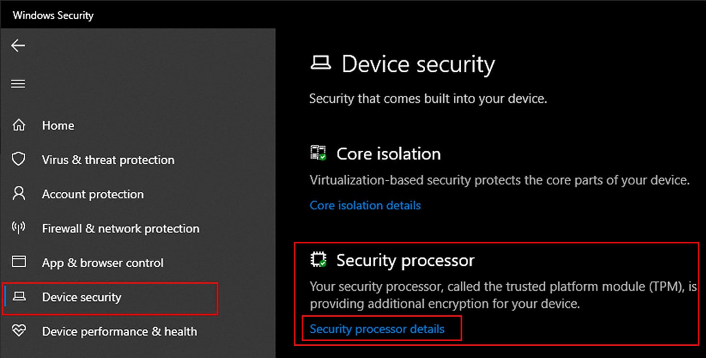 security-peocessor-details