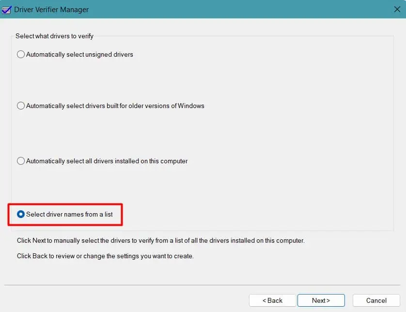 select-driver-names-from-a-list