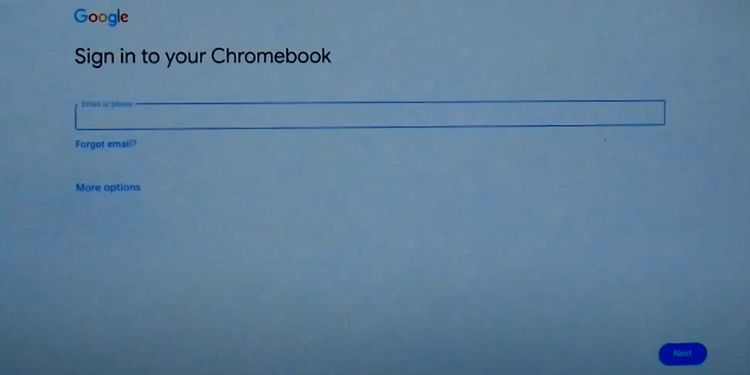 sign in to your chromebook