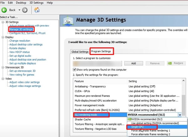 sli-rendering-mode-to-single-gpu